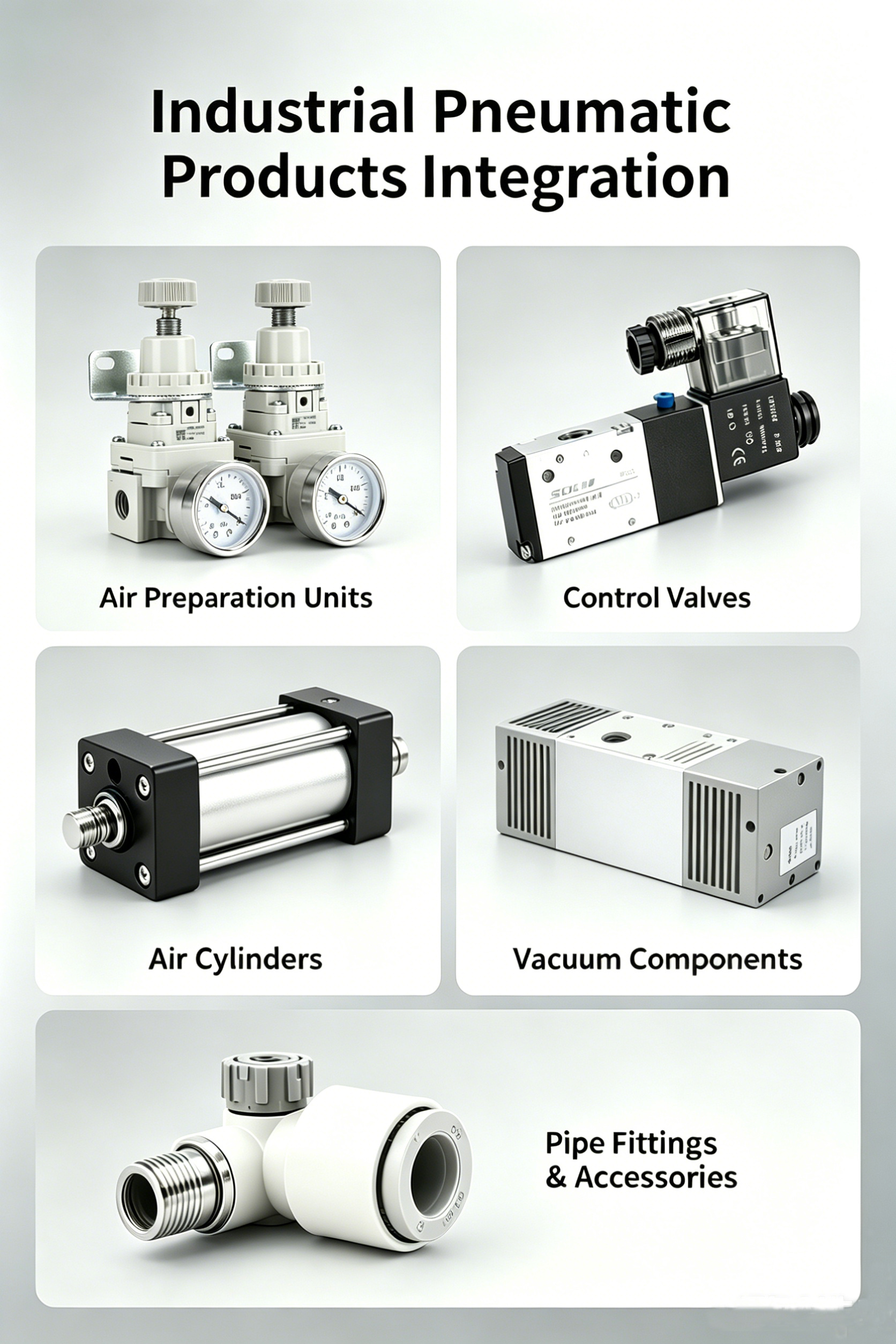 Serie pneumatische componenten