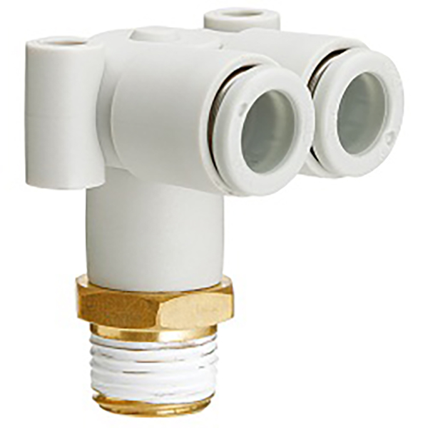 KQ2LU-serie L-type dubbele elleboog-insteekfitting